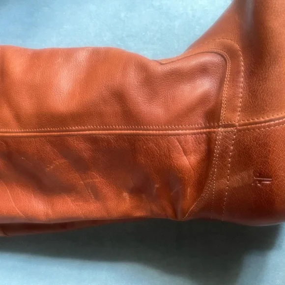 Frye Melissa  leather riding boots, cognac, size 8 - Picture 11 of 13